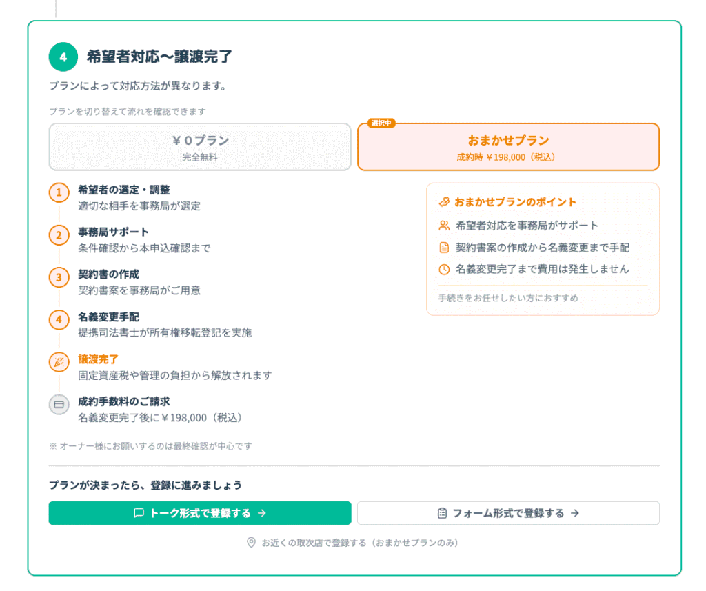 おまかせプラン