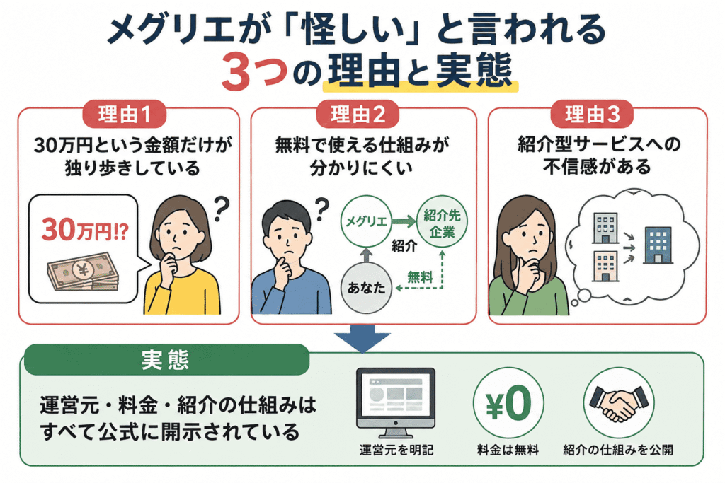 メグリエが「怪しい」と言われる3つの理由と実態