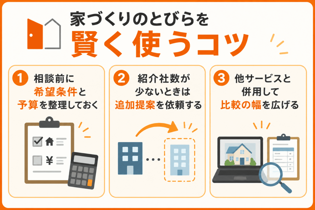 家づくりのとびらを賢く使うコツ