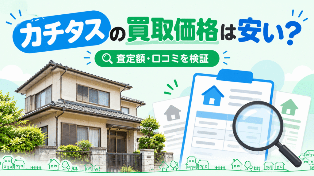カチタスの買取価格は安い？口コミ・評判と査定額の相場を検証