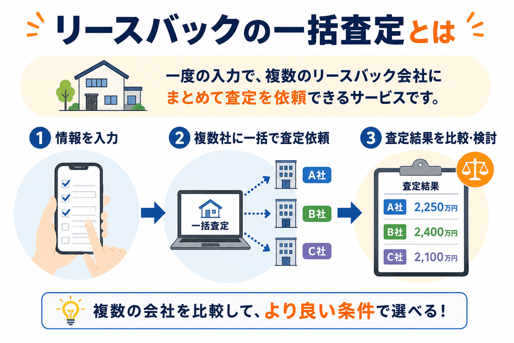 リースバックの一括査定