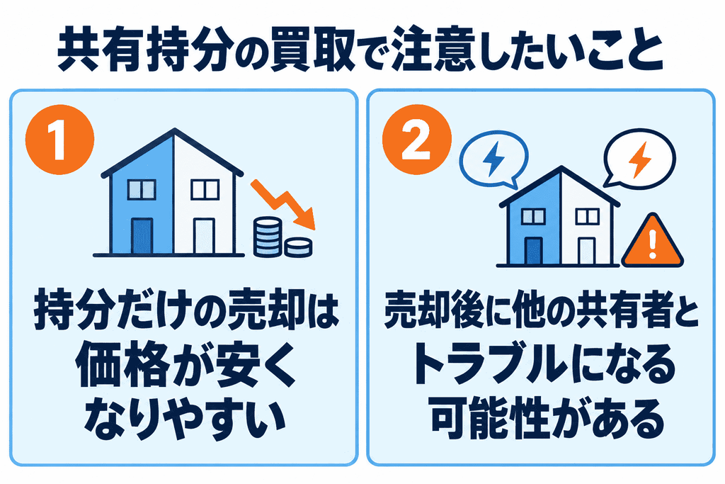 共有持分を買取してもらう時の注意点